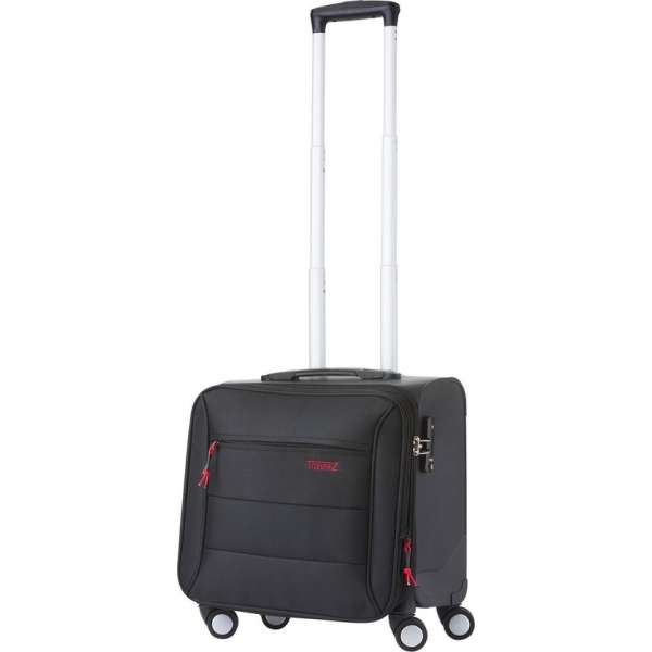 TravelZ Laptop Trolley 14 inch | Sportieve hybride (Hard-Softcase) Handbagage| TSA-slot| Dubbele Wielen TravelZ Laptop Trolley 14 inch | Sportieve hybride (Hard-Softcase) Handbagage| TSA-slot| Dubbele Wielen