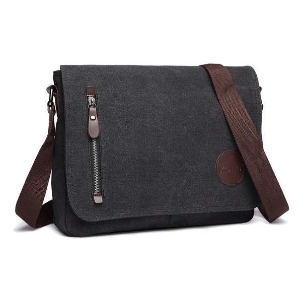 Miss Lulu Unisex Crossbodytas Zwart Miss Lulu Unisex Crossbodytas Zwart