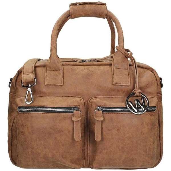 Wimona Alessia 1105 Schoudertas / Laptoptas - 15 inch - Bruin Wimona Alessia 1105 Schoudertas / Laptoptas - 15 inch - Bruin