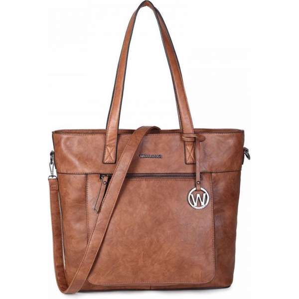 Wimona Evelina 4035 Shopper / Laptoptas - 15 inch - Cognac Wimona Evelina 4035 Shopper / Laptoptas - 15 inch - Cognac
