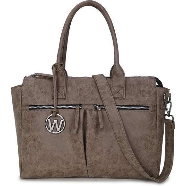 Wimona Catarina 2030 Schoudertas / Laptoptas - Taupe Wimona Catarina 2030 Schoudertas / Laptoptas - Taupe