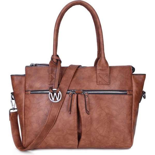 Wimona Catarina One 2031 Schoudertas / Laptoptas - Cognac Wimona Catarina One 2031 Schoudertas / Laptoptas - Cognac