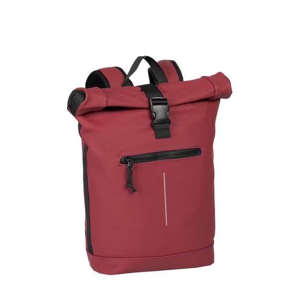 New Rebels Mart Waterproof Rolltop Laptop Rugzak - 15,6 inch - Bordeaux Rood New Rebels Mart Waterproof Rolltop Laptop Rugzak - 15,6 inch - Bordeaux Rood