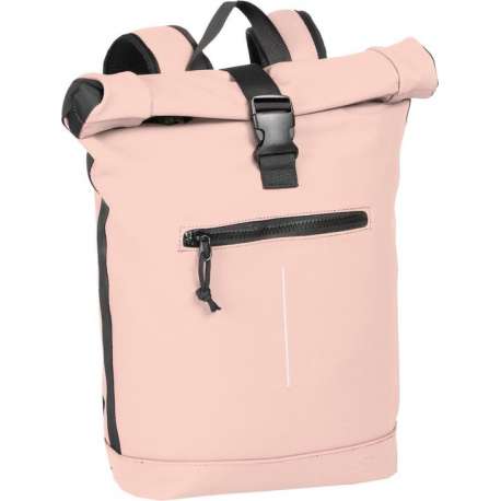 New Rebels Waterproof Rolltop Rugzak met Laptopvak 15'' Mart Roze