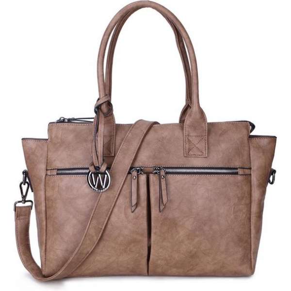 Wimona Catarina One 2031 Schoudertas / Laptoptas - Taupe Wimona Catarina One 2031 Schoudertas / Laptoptas - Taupe