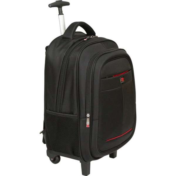 Tassia Handbagage Rugzaktrolley - Trolley Rugzak 23L - Laptoptas - Rugtas - Zwart (WBP-865) Tassia Handbagage Rugzaktrolley - Trolley Rugzak 23L - Laptoptas - Rugtas - Zwart (WBP-865)