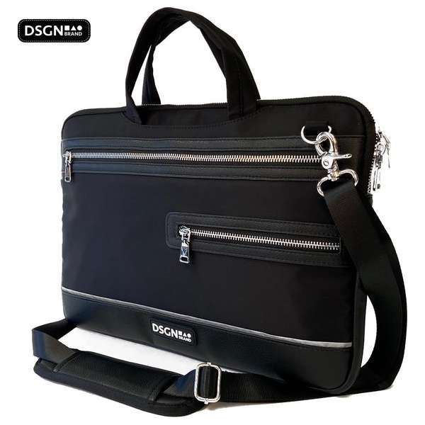 DSGN Laptoptas 13 inch - Zwart - Laptop Schoudertas - Schooltas - Aktetas - Werktas - Apple MacBook Air / Pro Case - 13.3 inch DSGN Laptoptas 13 inch - Zwart - Laptop Schoudertas - Schooltas - Aktetas - Werktas - Apple MacBook Air / Pro Case - 13.3 inch