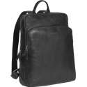 Justified Everest leren laptop rugzak zwart