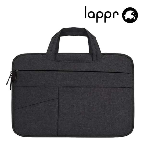 LAPPR® - Laptophoes - Laptopsleeve katoen - Laptoptas - Duurzaam - Bestseller- 16/17 inch - Zwart