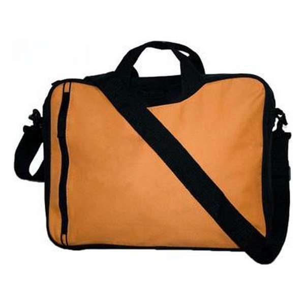 Schoudertas voor laptop/documenten 15.6 inch kleur oranje Schoudertas voor laptop/documenten 15.6 inch kleur oranje
