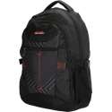 15 inch laptop rugzak - Enrico Benetti - middelbare schooltas - zwart / rood -
