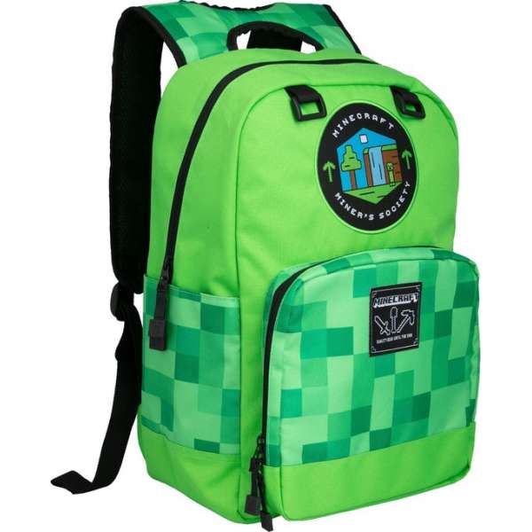Minecraft Miner's Society Rugzak / Backpack - groen - 43 cm Minecraft Miner's Society Rugzak / Backpack - groen - 43 cm