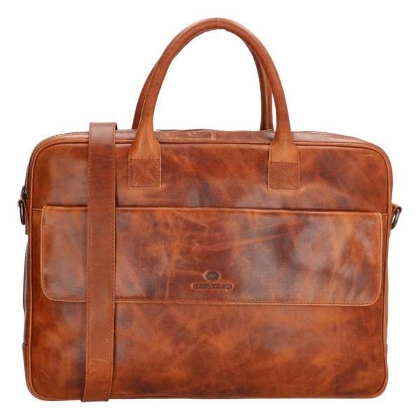 Micmacbags Colorado laptoptas 17.3 inch cognac Micmacbags Colorado laptoptas 17.3 inch cognac
