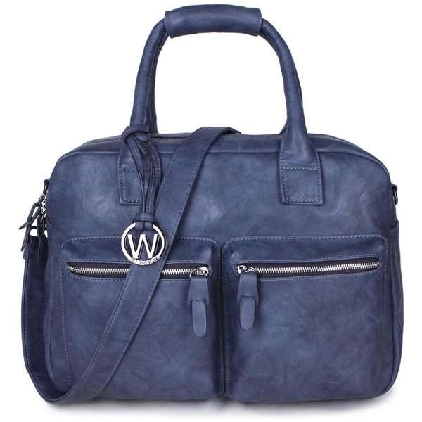 Wimona Alessia Two 1107 Schoudertas / Laptoptas - 15,4 inch - Blauw Wimona Alessia Two 1107 Schoudertas / Laptoptas - 15,4 inch - Blauw