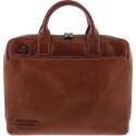 Plevier Laptoptas Navigator Leer - bruin