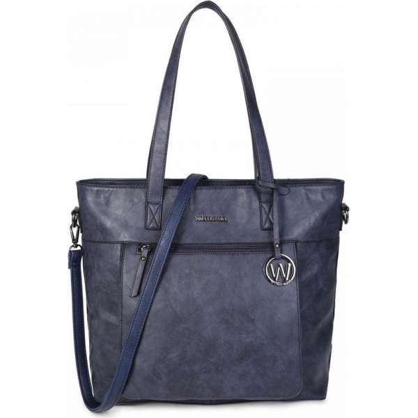 Wimona Evelina 4035 Shopper / Laptoptas - 15 inch - Donkerblauw Wimona Evelina 4035 Shopper / Laptoptas - 15 inch - Donkerblauw
