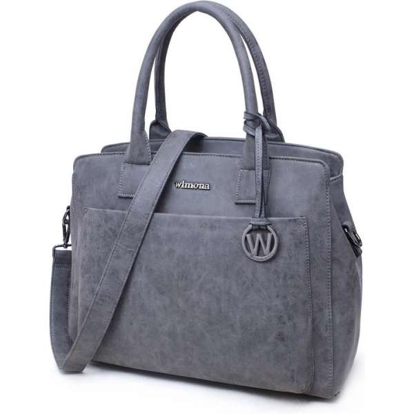 Wimona Isabella 2060 Schoudertas / Laptoptas - 15,4 inch - Grijs Wimona Isabella 2060 Schoudertas / Laptoptas - 15,4 inch - Grijs