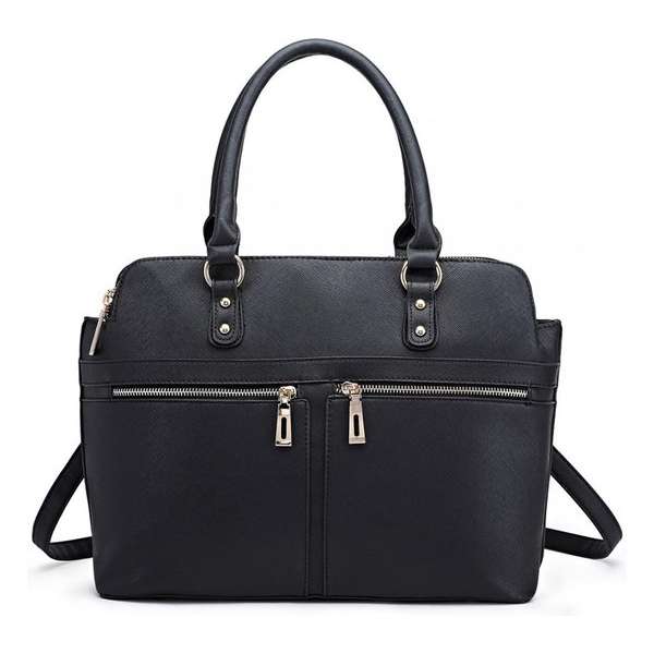 Miss Lulu Dames Handtas Zwart Miss Lulu Dames Handtas Zwart