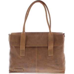 Plevier Unisex Schoudertas Cognac