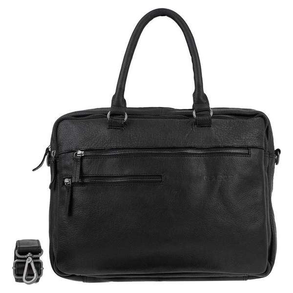 DSTRCT Raider Road Ohio Leren Laptoptas -15,6 inch - Zwart DSTRCT Raider Road Ohio Leren Laptoptas -15,6 inch - Zwart