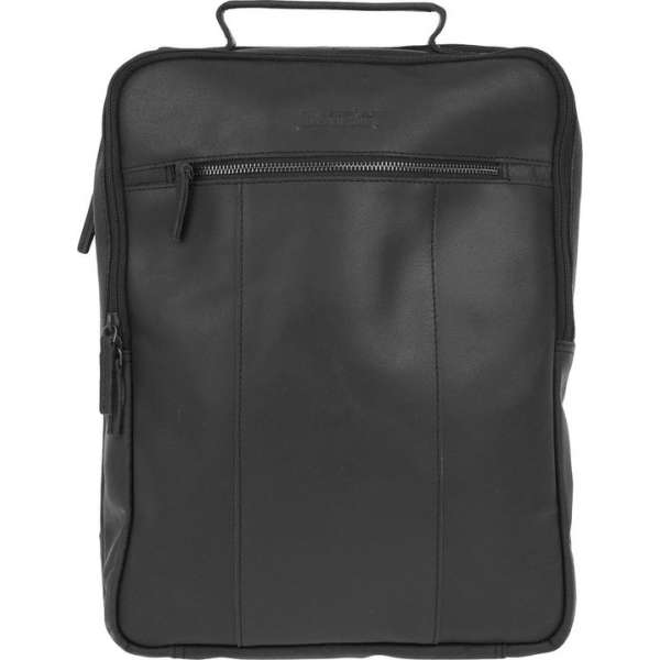 DSTRCT Riverside Leren Rugzak A4 - 15,6 inch laptoptas - Sleutelhanger - Zwart DSTRCT Riverside Leren Rugzak A4 - 15,6 inch laptoptas - Sleutelhanger - Zwart