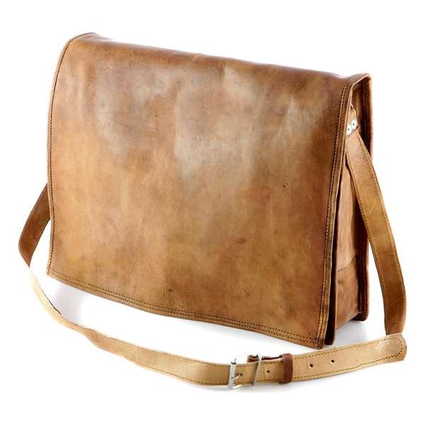Damestas 13 inch- Bruin ECHTE LEDER - 33 x 29 x 6 cm - Satcheltas - Handgemaakte Schoudertas Almeria SQ13 Damestas 13 inch- Bruin ECHTE LEDER - 33 x 29 x 6 cm - Satcheltas - Handgemaakte Schoudertas Almeria SQ13
