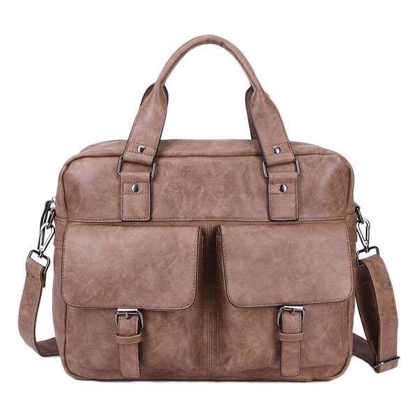 Wimona Camila 2077 Schoudertas / Laptoptas - 15,4 inch - Taupe Wimona Camila 2077 Schoudertas / Laptoptas - 15,4 inch - Taupe