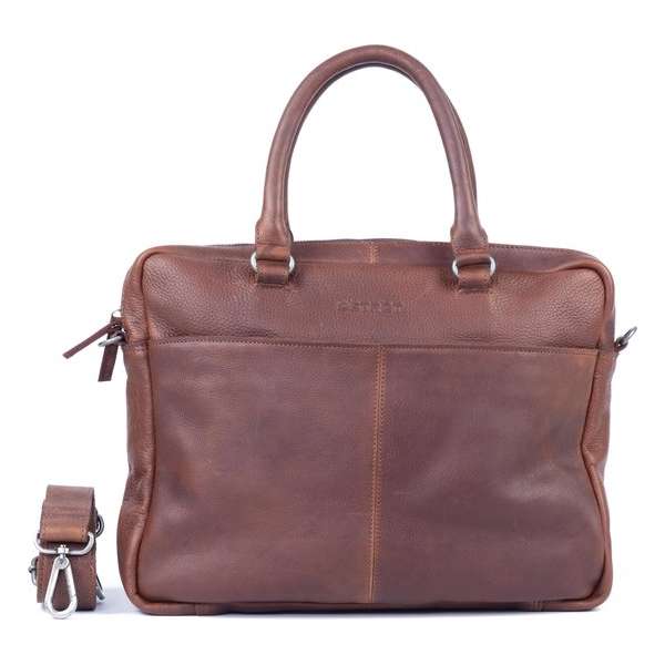 DSTRCT Raider laptoptas - 15,4 inch laptopvak - Sleutelhanger - Cognac DSTRCT Raider laptoptas - 15,4 inch laptopvak - Sleutelhanger - Cognac