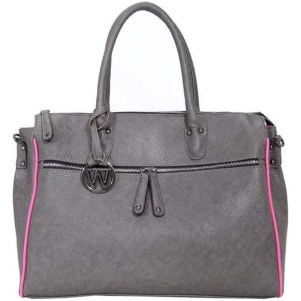Wimona Fabiana 2020 Schoudertas / Laptoptas - 15,6 inch - Grijs Wimona Fabiana 2020 Schoudertas / Laptoptas - 15,6 inch - Grijs