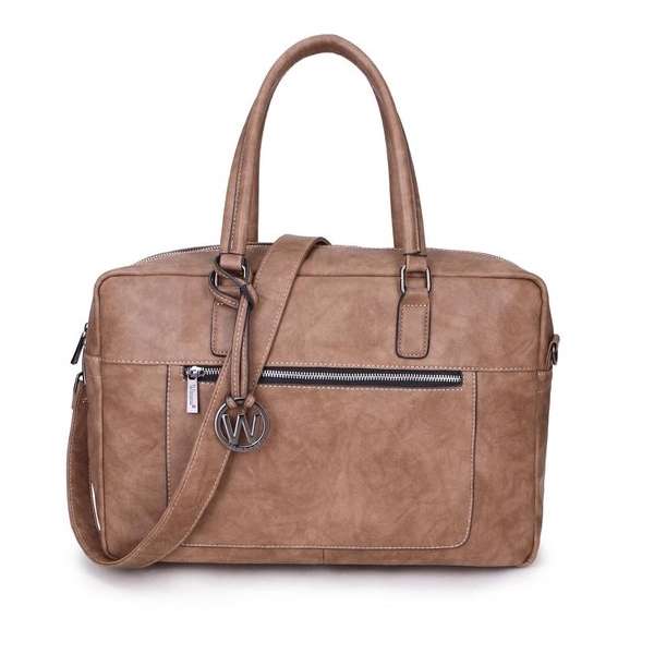 Wimona Milena 2025 Dames Laptoptas - 15,6 inch - Taupe Wimona Milena 2025 Dames Laptoptas - 15,6 inch - Taupe
