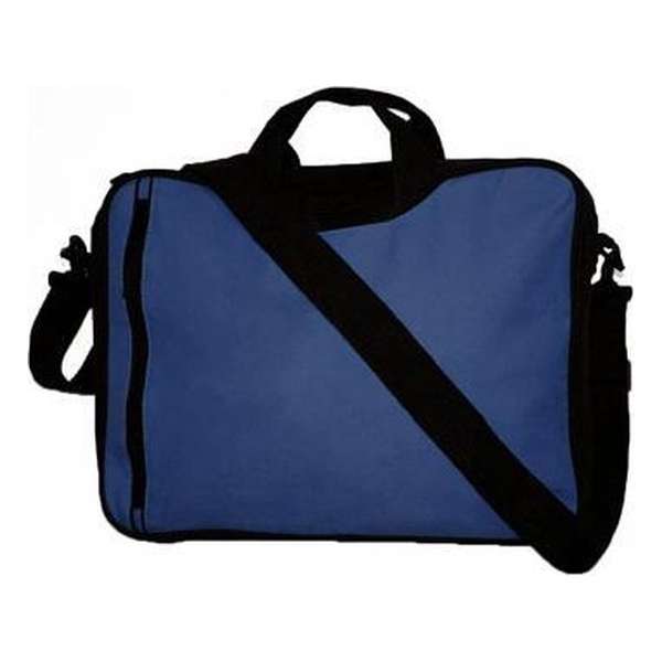Schoudertas voor laptop/documenten 15.6 inch kleur donker blauw Schoudertas voor laptop/documenten 15.6 inch kleur donker blauw