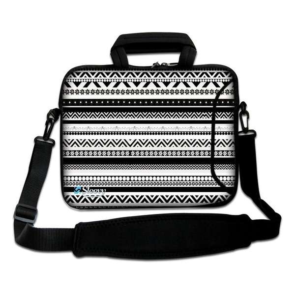 Laptoptas 17,3 artistiek zwart/wit - Sleevy