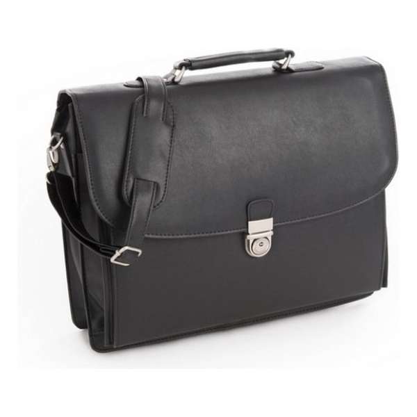 A4 Aktetas Zwart - Documententas - Werktas - Schooltas - Laptoptas - Aktetas - Lange Schouderband A4 Aktetas Zwart - Documententas - Werktas - Schooltas - Laptoptas - Aktetas - Lange Schouderband