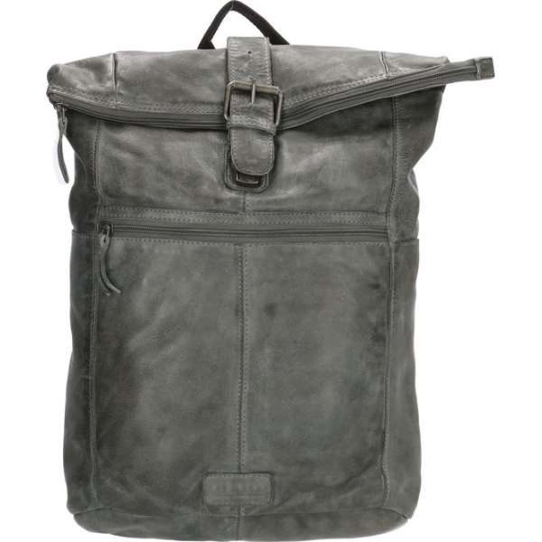 Old West Paint Rock Leren Rolltop Rugtas 15,6 inch - Grijs Old West Paint Rock Leren Rolltop Rugtas 15,6 inch - Grijs