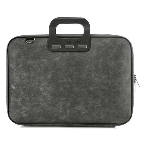 Bombata 15,6 inch Laptoptas Denim Jeans - 15 - Antraciet Zwart