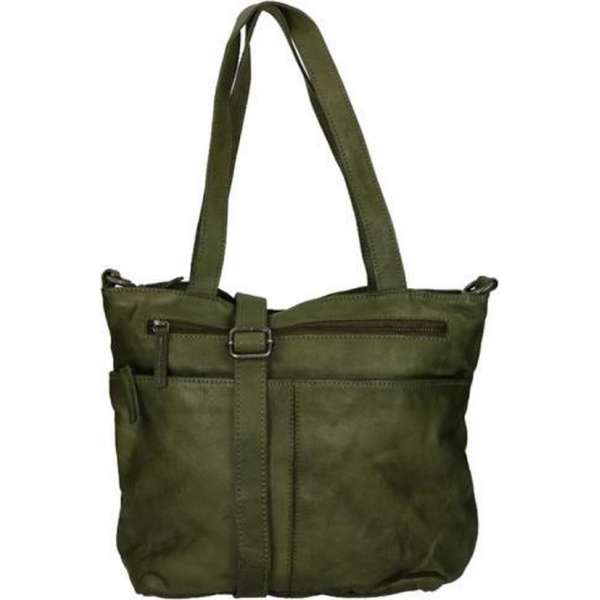 DSTRCT Harrington Road Leren Shopper M - Groen DSTRCT Harrington Road Leren Shopper M - Groen