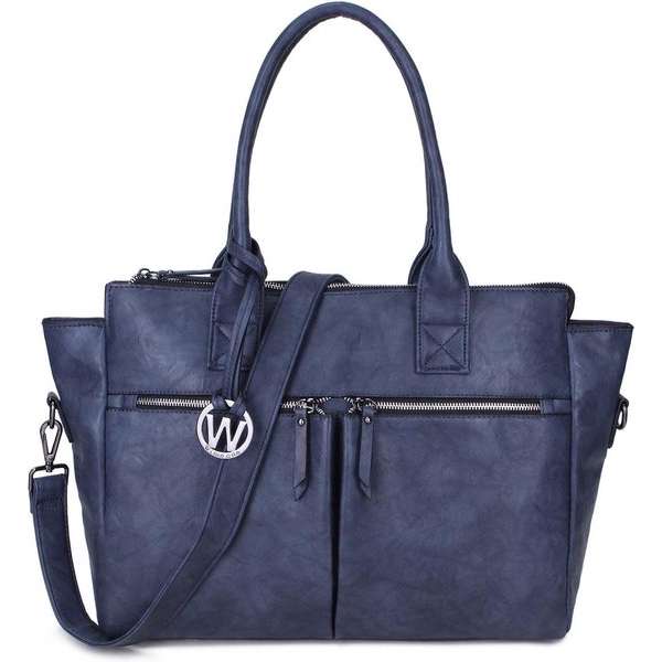Wimona Catarina One 2031 Schoudertas / Laptoptas - Blauw Wimona Catarina One 2031 Schoudertas / Laptoptas - Blauw