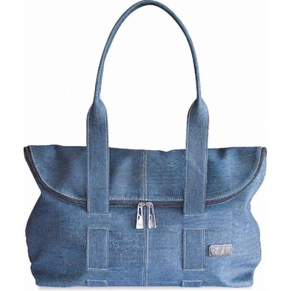Secretcork Kate Blue schoudertas shopper Secretcork Kate Blue schoudertas shopper