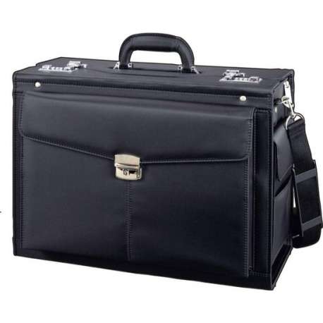 pilotenkoffer Alassio rocca 40 x 46 x 25,5 cm zwart . 45035