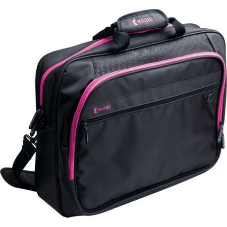 König CSNBB200PI notebooktas 40,6 cm (16'') Aktetas Zwart, Roze