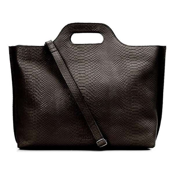 MYOMY My Carry Bag Go Bizz Dames Aktetas - Anaconda Black