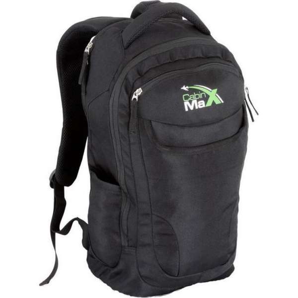 CabinMax Rugzak - Schooltas - Handbagage 21l - Laptoptas - Zwart (DUBLIN) CabinMax Rugzak - Schooltas - Handbagage 21l - Laptoptas - Zwart (DUBLIN)