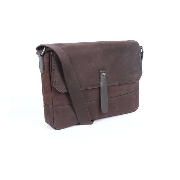 Sparwell Ace Leren Laptoptas / Messenger Bag - 13 inch - Donkerbruin Sparwell Ace Leren Laptoptas / Messenger Bag - 13 inch - Donkerbruin
