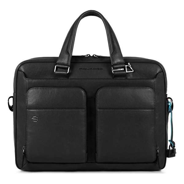 Piquadro Unisex Aktetas Black Piquadro Unisex Aktetas Black