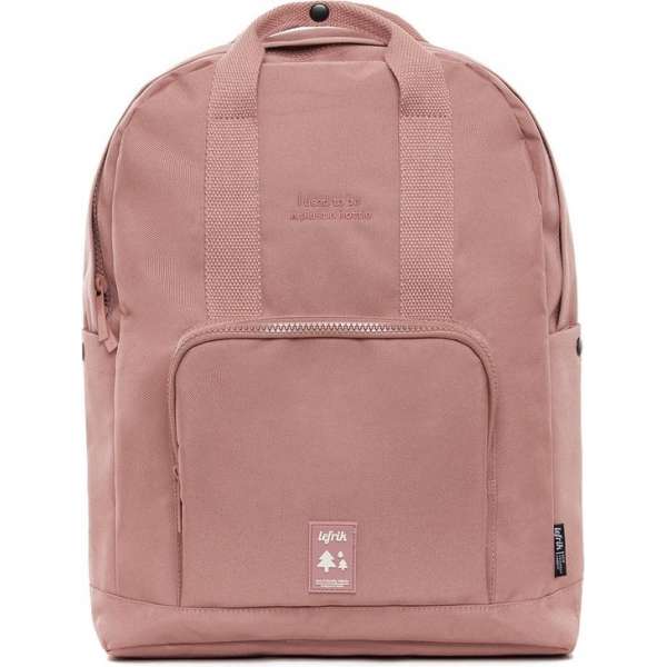 Lefrik Capsule Laptop Rugzak - Eco Friendly - Recycled Materiaal - 14 inch - Roze Lefrik Capsule Laptop Rugzak - Eco Friendly - Recycled Materiaal - 14 inch - Roze