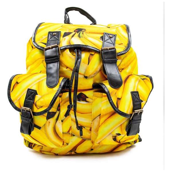 Rugzak bananen | kinder rugzak jongens voor school - rugtas meisje bananen - backpack schooltas - hoogte 40 cm Rugzak bananen | kinder rugzak jongens voor school - rugtas meisje bananen - backpack schooltas - hoogte 40 cm