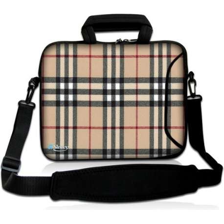 Laptoptas 15,6 inch ruiten chic - Sleevy