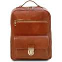 Tuscany Leather leren laptop rugzak Kyoto - Cognac - TL141859