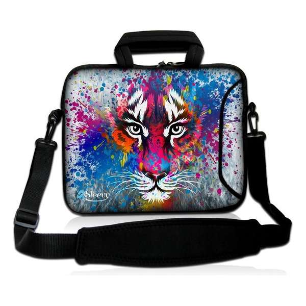 Laptoptas 17,3 inch tijger artistiek - Sleevy