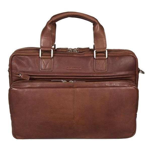 Business tas Davidts - Leer- Cognac-15 inch Business tas Davidts - Leer- Cognac-15 inch